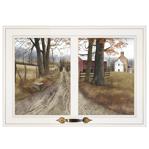 The Road Home 6 White Framed Print Wall Art