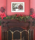 Christmas Barn 1 White Framed Print Wall Art