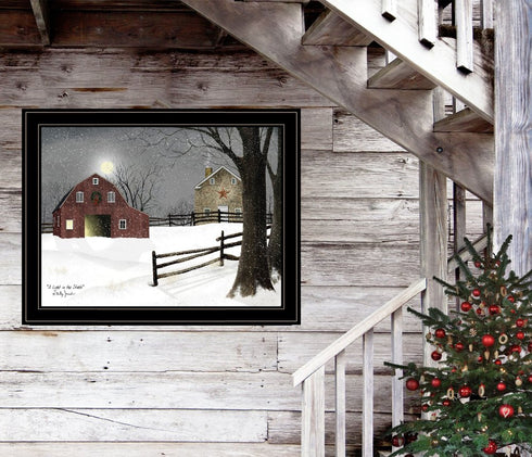 Light in the Stable 7 Black Framed Print Wall Art