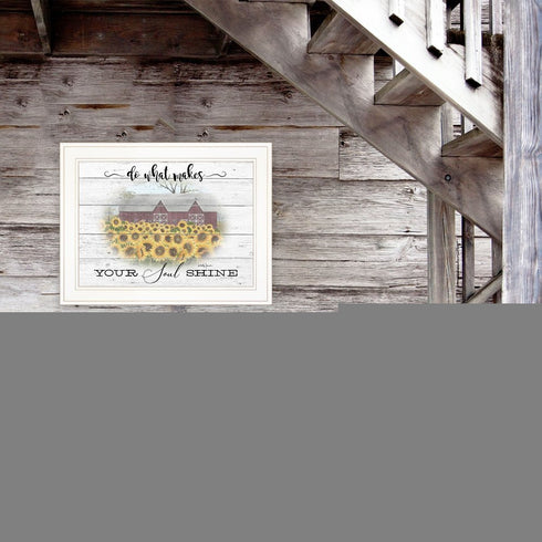 Do What Makes Your Soul Shine 1 White Framed Print Wall Art