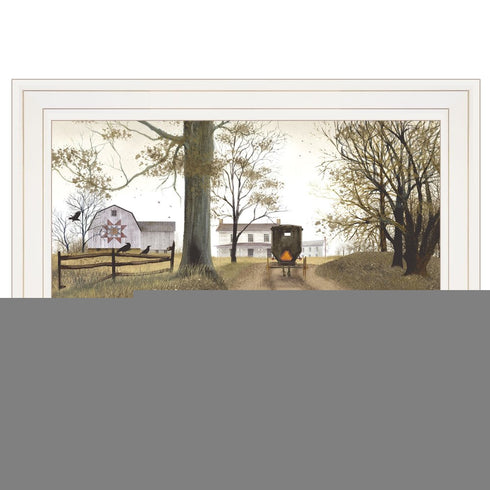 Headin Home 1 White Framed Print Wall Art