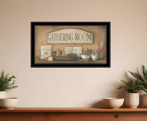 Gathering Room 2 Black Framed Print Kitchen Wall Art