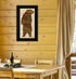 Cabin Rules 5 Black Framed Print Wall Art