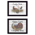 Set Of Two Country Living Black Framed Print Wall Art