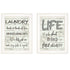 Set Of Two Loads of Fun 1 White Framed Print Bathroom Wall Art