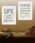 Set Of Two Loads of Fun 1 White Framed Print Bathroom Wall Art