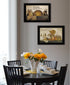 Set Of Two May Our Hearts Be Warm 2 Black Framed Print Kitchen Wall Art