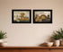 Set Of Two May Our Hearts Be Warm 2 Black Framed Print Kitchen Wall Art
