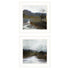 Set Of Two Winter Landscape 1 White Framed Print Wall Art