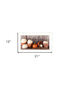 Welcome Pumpkin Shelf 1 White Framed Print Wall Art