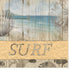 SURF White Framed Print Wall Art