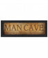 Man Cave 1 Black Framed Print Wall Art