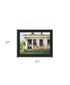 Back Porch Gathering 1 Black Framed Print Wall Art