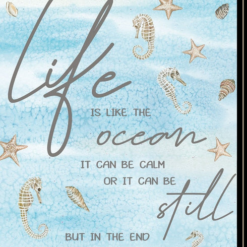 Life is Like 2 White Framed Print Wall Art