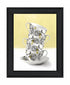 Time for Tea Yellow 2 Black Framed Print Wall Art