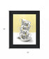 Time for Tea Yellow 2 Black Framed Print Wall Art