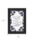 The Secret to Living Well 2 Black Framed Print Wall Art