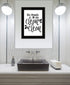 So Clean Clean 2 Black Framed Print Bathroom Wall Art
