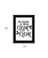 So Clean Clean 2 Black Framed Print Bathroom Wall Art