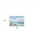 Beach 6 White Framed Print Wall Art