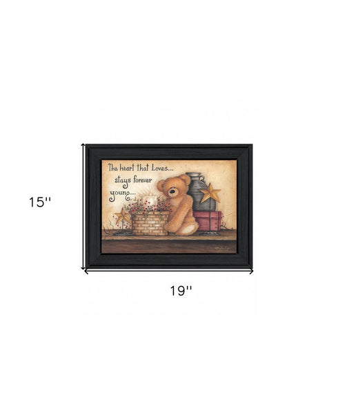 Forever Young 1 Black Framed Print Wall Art