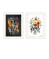 Set Of Two Love and Bloom Black Framed Print Wall Art