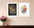 Set Of Two Love and Bloom Black Framed Print Wall Art