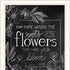 Set Of Two Vintage Chalkboard Blooms Black Framed Print Wall Art