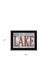 Set Of Two Lake Life is Better 3 Black Framed Print Wall Art