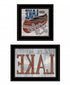 Set Of Two Lake Life is Better 3 Black Framed Print Wall Art
