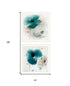 Set Of Two Poppy 2 White Framed Print Wall Art