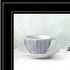 Cups and Saucers 1 White Framed Print Wall Art