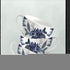 Set Of Two Tea Towers with Flowers Blue Black Framed Print Kitchen Wall Art