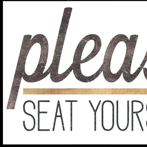 Set Of Two Text Me If You Run Out of Toilet Paper While Seated Black Framed Print Wall Art