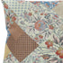 20" Orange Yellow Floral Suede Throw Pillow