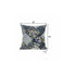 16" Black Yellow Floral Suede Throw Pillow
