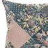 20" Green Peach Floral Suede Throw Pillow