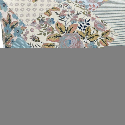 16" Gold Pink Floral Suede Throw Pillow