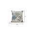 16" Gold Pink Floral Suede Throw Pillow
