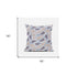 18” Blue Pink Boho Paisley Suede Throw Pillow
