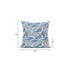 18” Blue Peach Boho Paisley Suede Throw Pillow