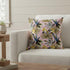 20” Gold Pink Tropical Suede Throw Pillow