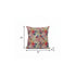 18” Red Gold Tropical Suede Throw Pillow