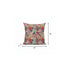 18” Red Gold Tropical Suede Throw Pillow
