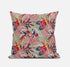 18” Red Gold Tropical Suede Throw Pillow