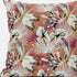 18” White Red Tropical Suede Throw Pillow
