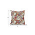 18” White Red Tropical Suede Throw Pillow