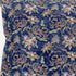 18" Blue Yellow Roses Suede Throw Pillow