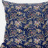 18" Blue Yellow Roses Suede Throw Pillow