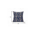 18" Blue Yellow Roses Suede Throw Pillow